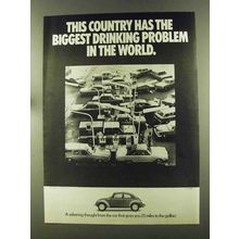 1973 Volkswagen Bug Ad - Biggest Drinking Problem