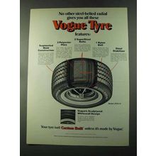 1973 Vogue Tyre Ad - No Other Steel-Belted Radial