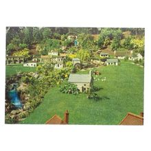 THE VILLAGE STREAM, MODEL VILLAGE, BABBACOMBE, DEVON unused vintage postcard =