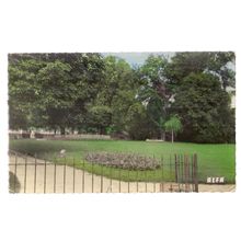 PUBLIC GARDENS, TAVERNY, FRANCE used vintage postcard 1960s =