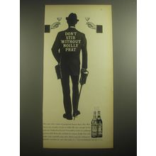 1958 Noilly Prat Vermouth Ad - Don't stir without Noilly Prat