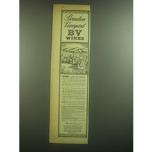 1945 Beaulieu Vineyard Ad - BV Wines Autumn ..harvest time