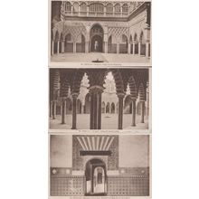 Sevilla Seville Alcazar Patio De Las Doncellas 3x Spanish Antique Postcard s