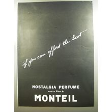 1953 Monteil Nostalgia Perfume Advertisement - If you can afford the best