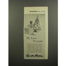 1953 Elizabeth Arden My Love Flower Mist Advertisement - My Love Pyramid