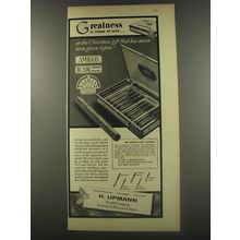 1956 H. Upmann Amigos De Luxe Sampler Cigars Ad - Greatness is yours to give