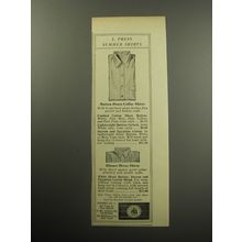 1957 J. Press Fashion Advertisement - J. Press Summer Shirts