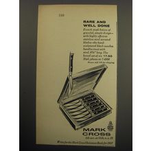 1957 Mark Cross Steak Knives Advertisement - Rare and well done