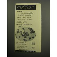 1957 Mosse Linens Ad - Give her year 'round delight