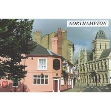 Derngate St Giles Square Mail Coach Pub Northampton Postcard