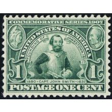 328, Mint VF NH 1¢ Pilgrim - Stuart Katz