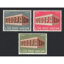 Vatican Europa 3v 1969 MNH SG#522-524 Sc#470-472