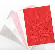 A6 Embossed Paper. 10 Sheets. Christmas. Cardmaking Scrapbooking Crafts