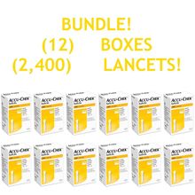 BUNDLE! (2,400) ACCU-CHEK Softclix Lancets Sealed! FREE Ship! AccuChek