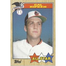 1987 TOPPS CAL RIPKEN JR ALL STAR #609