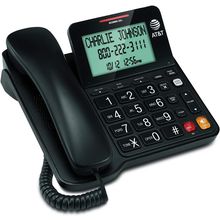 AT&T CL2940 Corded Phone with Speakerphone, Extra-Large Tilt Display/Buttons, Ca