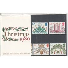 GB stamps 1980 Presentation Pack - SG 1138-1142 - Christmas decorations