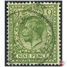 1924 SG427 9d Olive-Green Wmk Bl Cypher Very Fine Used