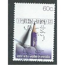 AUS 2012 60c 'COMPULSORY ENROLMENT' FINE USED (EBID37-792)