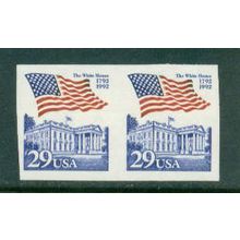 2609 29c U.S. Flag Over White House Imperf Fine MNH Pair W0579