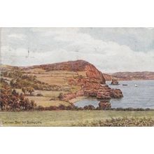 Sidmouth Ladram Bay Devon Vintage Postcard