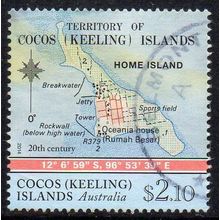 Cocos (Keeling) Islands 2014 Maps of Cocos Is - Home Island $2.10 Used