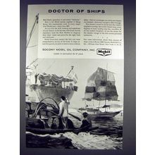 1957 Mobil Oil Ad - Doctor of Ships