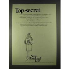1967 New England Life Ad - Top-Secret