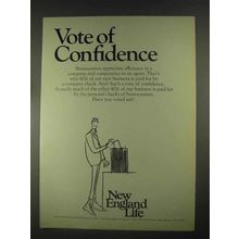 1967 New England Life Ad - Vote of Confidence