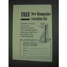 1967 New Hampshire Tourism Ad