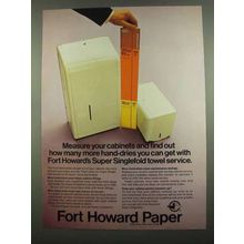 1974 Fort Howard Paper Ad - Measure Your Cabinets