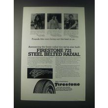 1977 Firestone 721 Steel Belted Radial tire Ad - Friends Like Ours