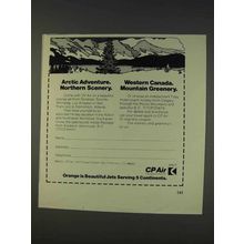 1977 CP Air Ad - Arctic Adventure