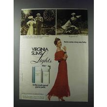 1981 Virginia Slims Lights Cigarettes Ad - July 4th