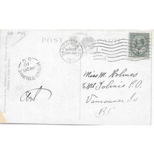 Mount Tolmie, BC cancel 1910, RF C,