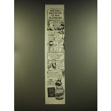 1939 French's Mustard Ad - Now for a raid on the ice box I'm starved