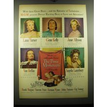 1948 MGM The Three Musketeers Movie Ad - Lana Turner, Gene Kelly, June Allyson