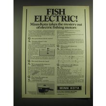 1979 Minn Kota Electric Fishing Motors Ad - Fish Electric!