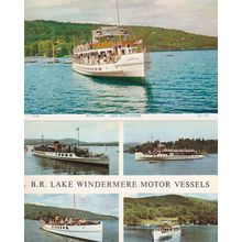 MV Swan Ship Lake Windermere 2x Old Postcard