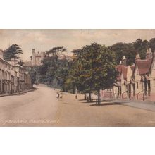 Children Playing At Castle Street Farnham Surrey Old Postcard