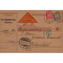 Magdeburg German Cash On Delivery Nachnahme Old Postcard