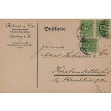 Offenburg German Old Washing Machine Factory Manufacturers Postcard