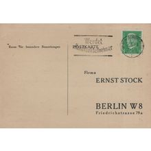 Ernst Stock Old Berlin 1920s German Auctioneers Old Advertising Postcard