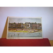 THE WESTERN SANDS, RYDE, ISLE OF WIGHT used vintage postcard 1951 pm =