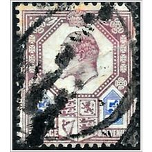 1902 King Edward VII 5d violet/blue Used (as picture) C2-11