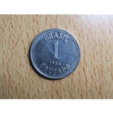 Brazil Brasil 1986 1 Cruzado Coin