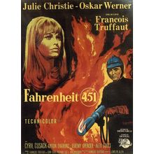 Fahrenheit 451 (1966)_1 Movie Film Poster Canvas iconic design