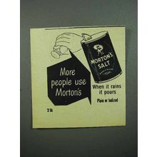 1948 Morton's Salt Ad - More People Use