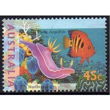 Australia 1995 The World Down Under - Angelfish & Nudibranch 45c Sheet Used