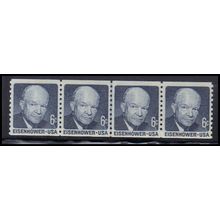 1401 6c Dwight Eisenhower Fine MNH CL S/4 KA9069